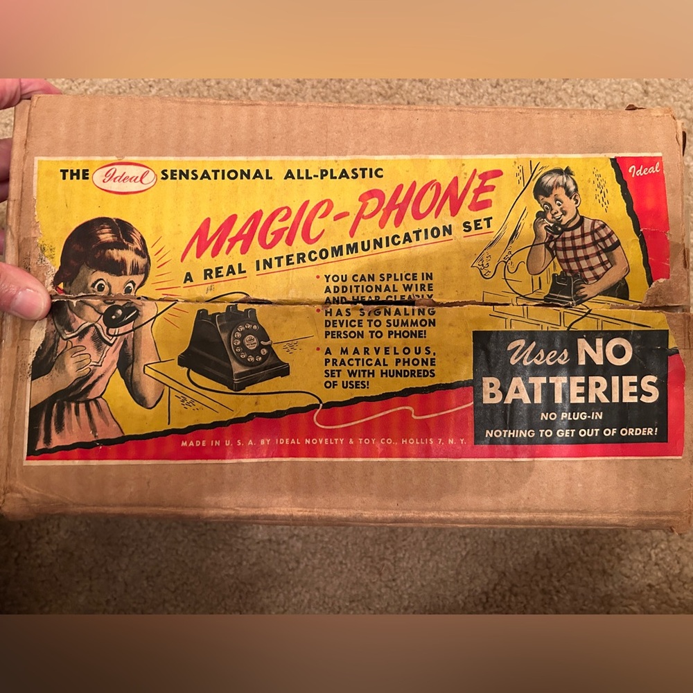RARE Vintage Ideal “Magic-Phone" intercommunication set